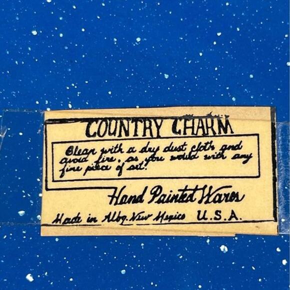 Country Charm Hand Painted Decorative Tin Cook Set and Small Mugs; New Mexico - Picture 2 of 6